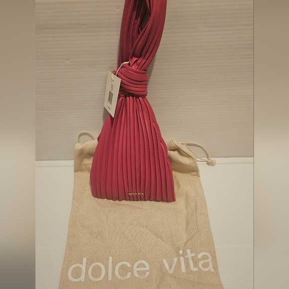 Dolce Vita Carey Pleated Wristlet Pink - Picture 6 of 10